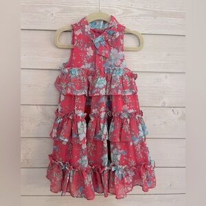 Janie and Jack Pink Ruffled Tiered Sundress